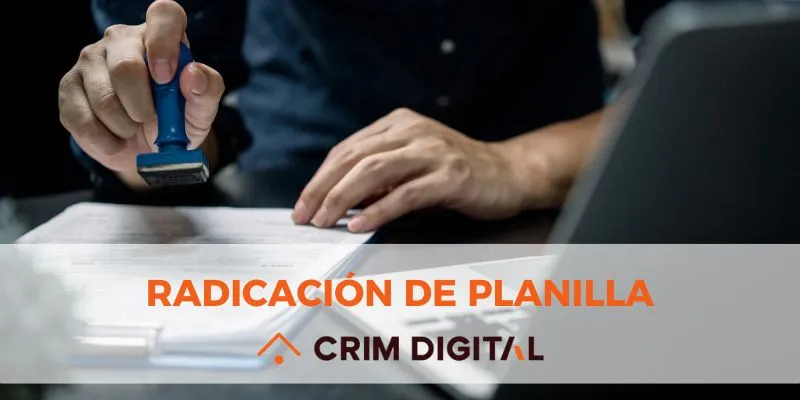 Certificación de radicación de planilla de propiedad mueble